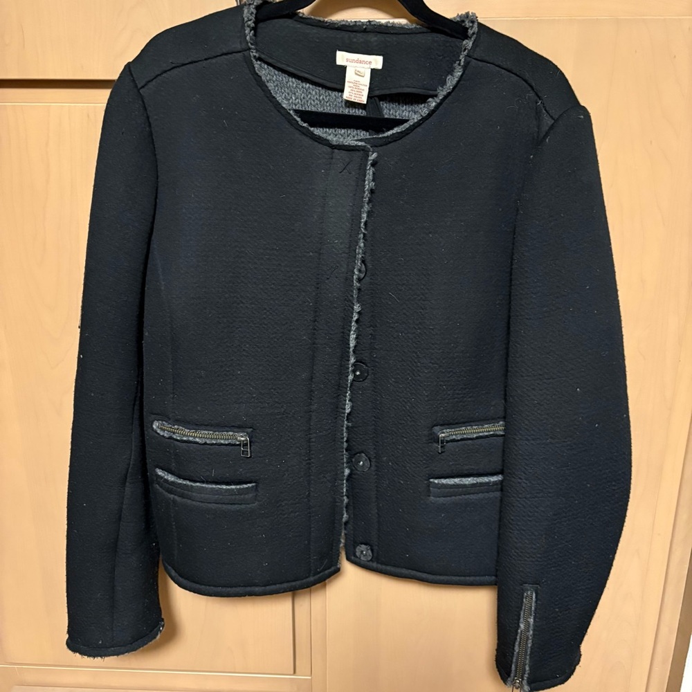 Sundance Black Textured Blazer